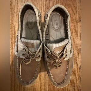 Sperry Top-Sider Women's Bluefish 2 Eye Linen/Oat Boat Shoes